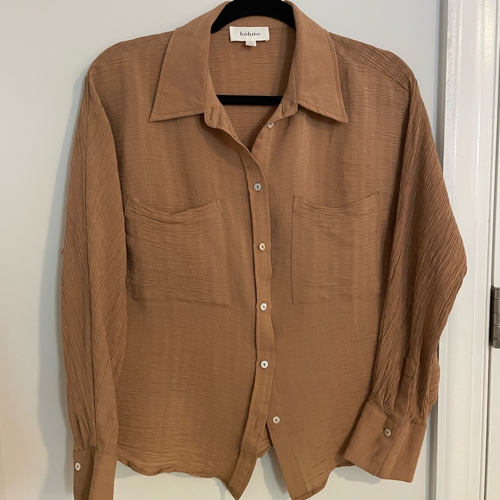 Bohme Brown Button-Up Shirt